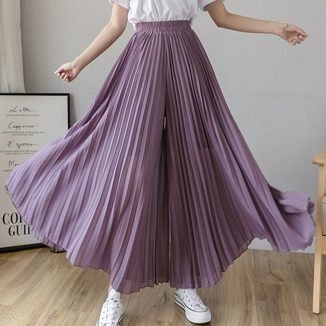 Luvik | Pleat Trousers With High Waist For Women