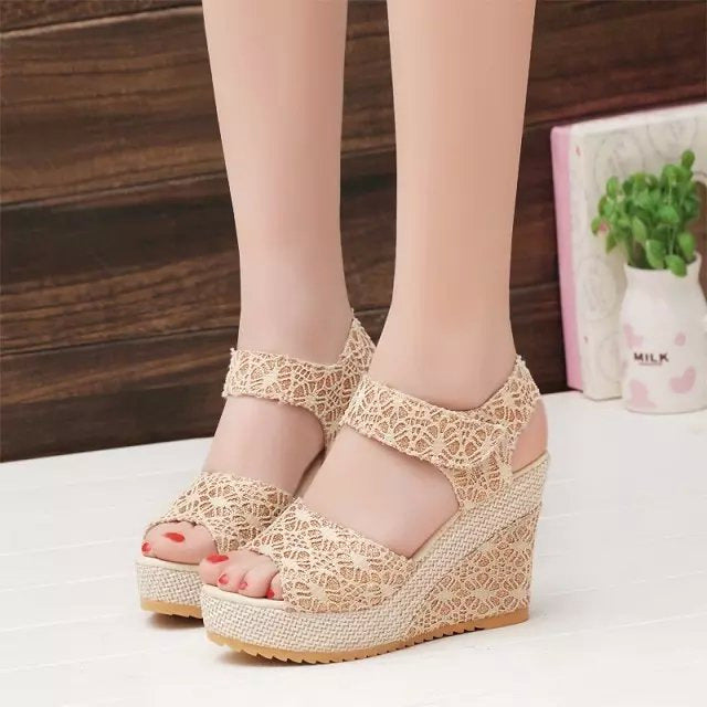 Luvik | Sommer Sandalen Mit Hohem Absatz
