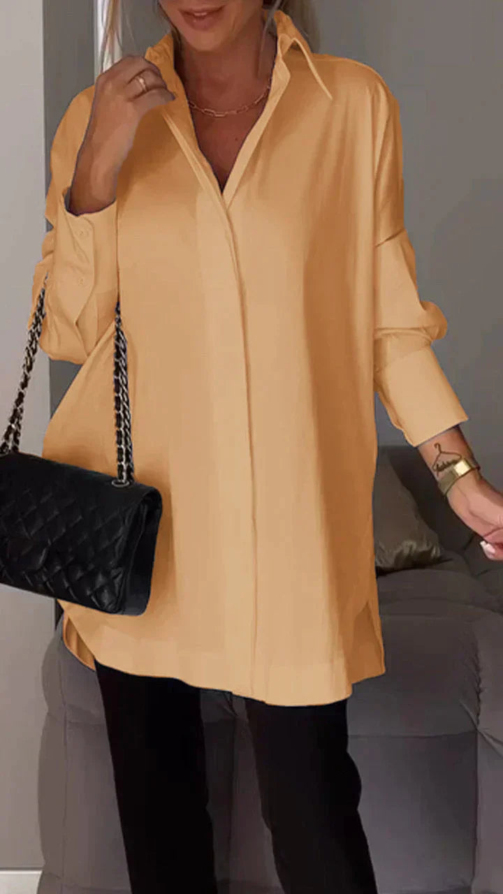 Luvik | T-shirt with cut-out neck white