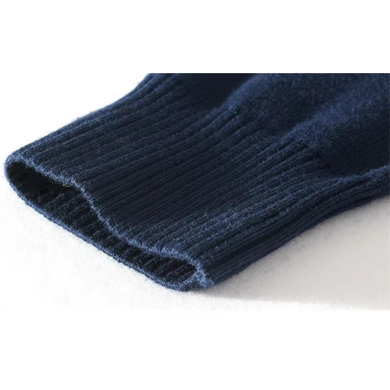 Luvik | Gestreifter Herren-Pullover mit halbem Reißverschluss