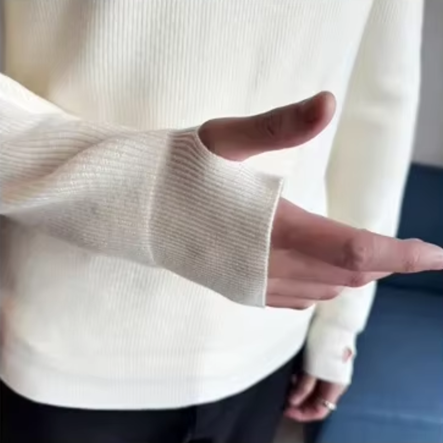 Luvik | Vetoketjullinen Miesten Neule, Ribattua Slim Fit Muotoilu