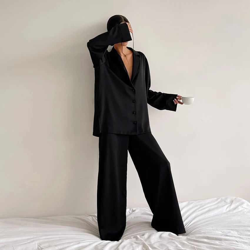 Luvik | Eleganz Ylipitkä Pyjama Setti Belen