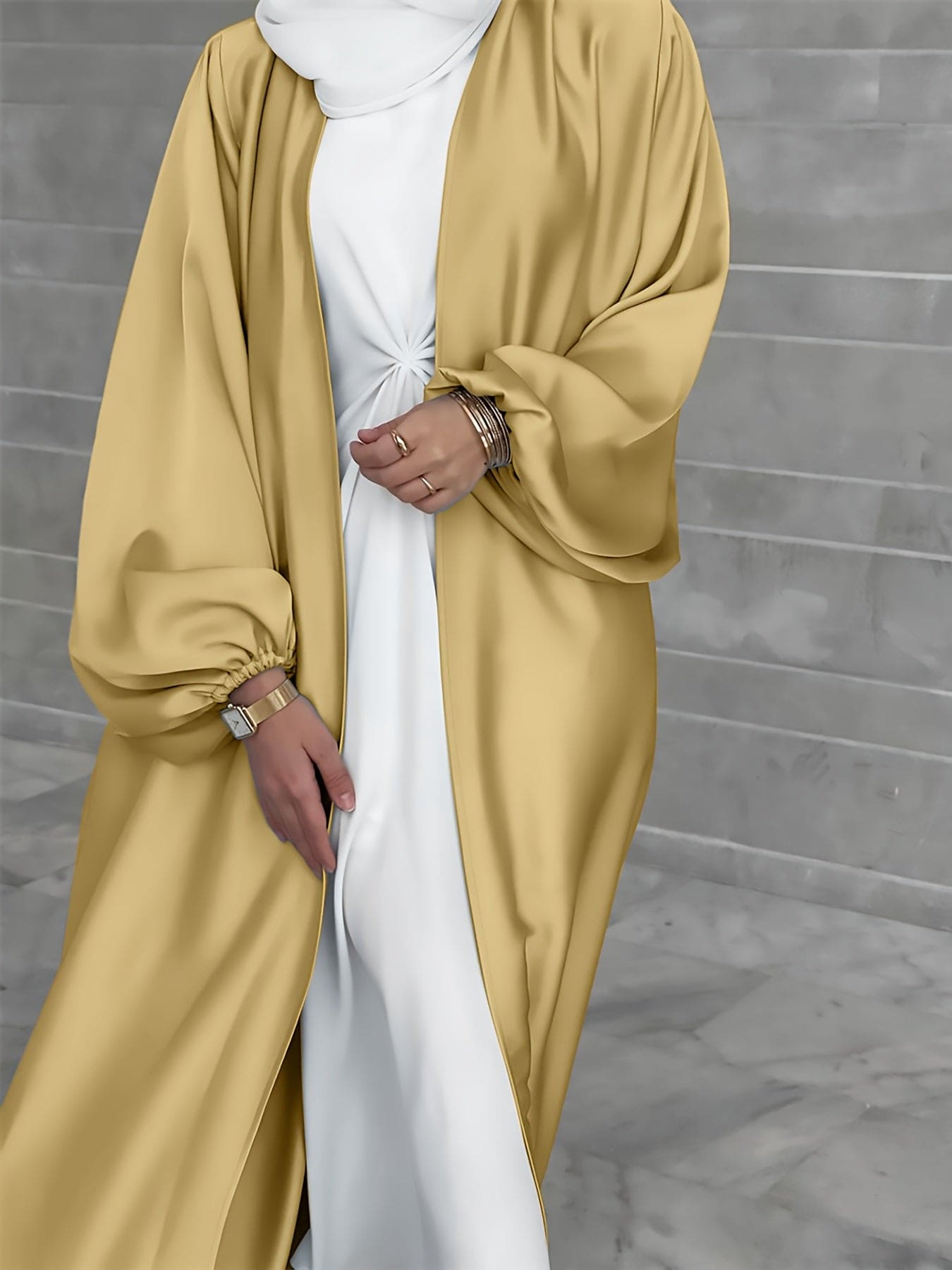 Luvik | Tyylikäs Abaya Mekko Vyöllä