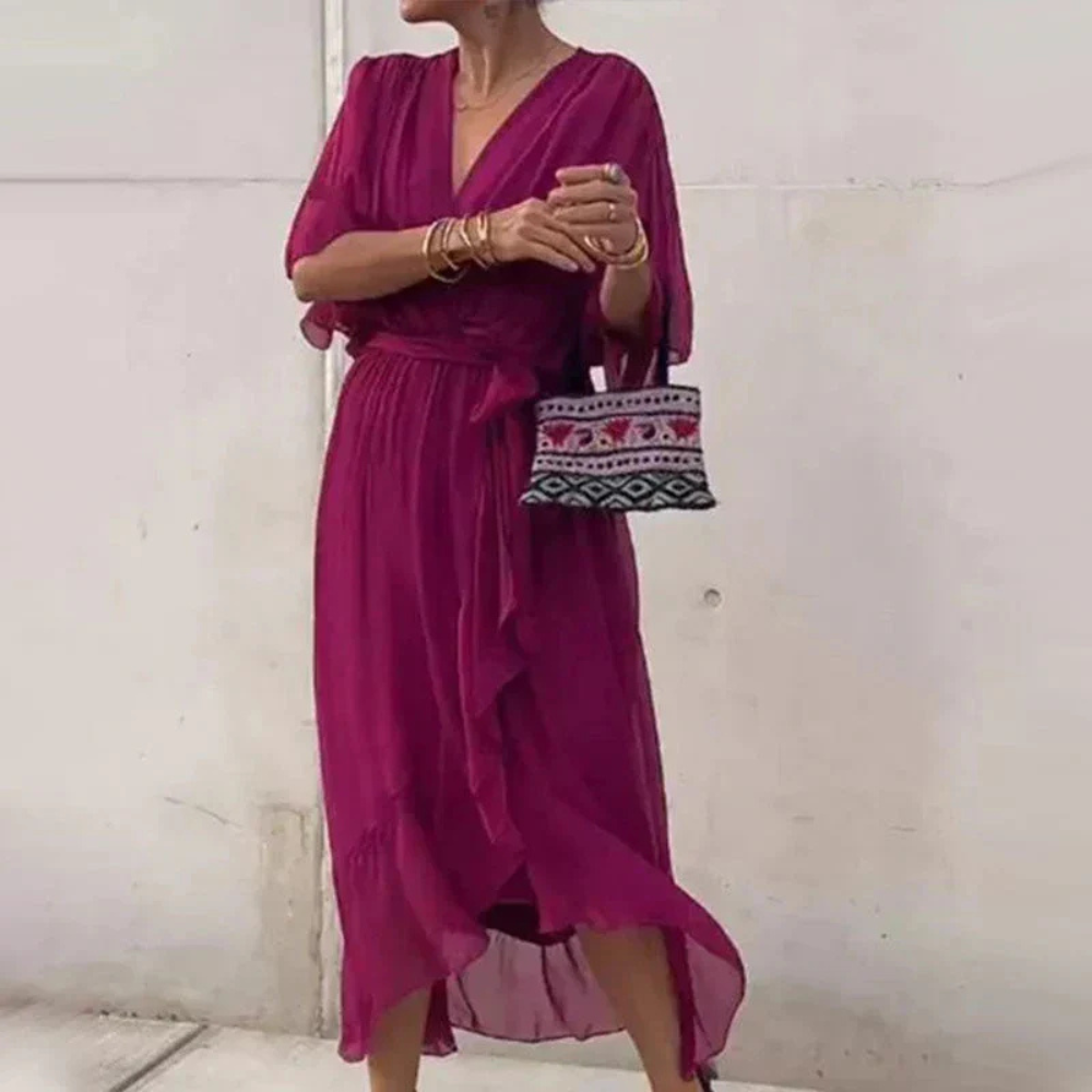 Luvik | Musta Maxi Mekko Boho Kosketus