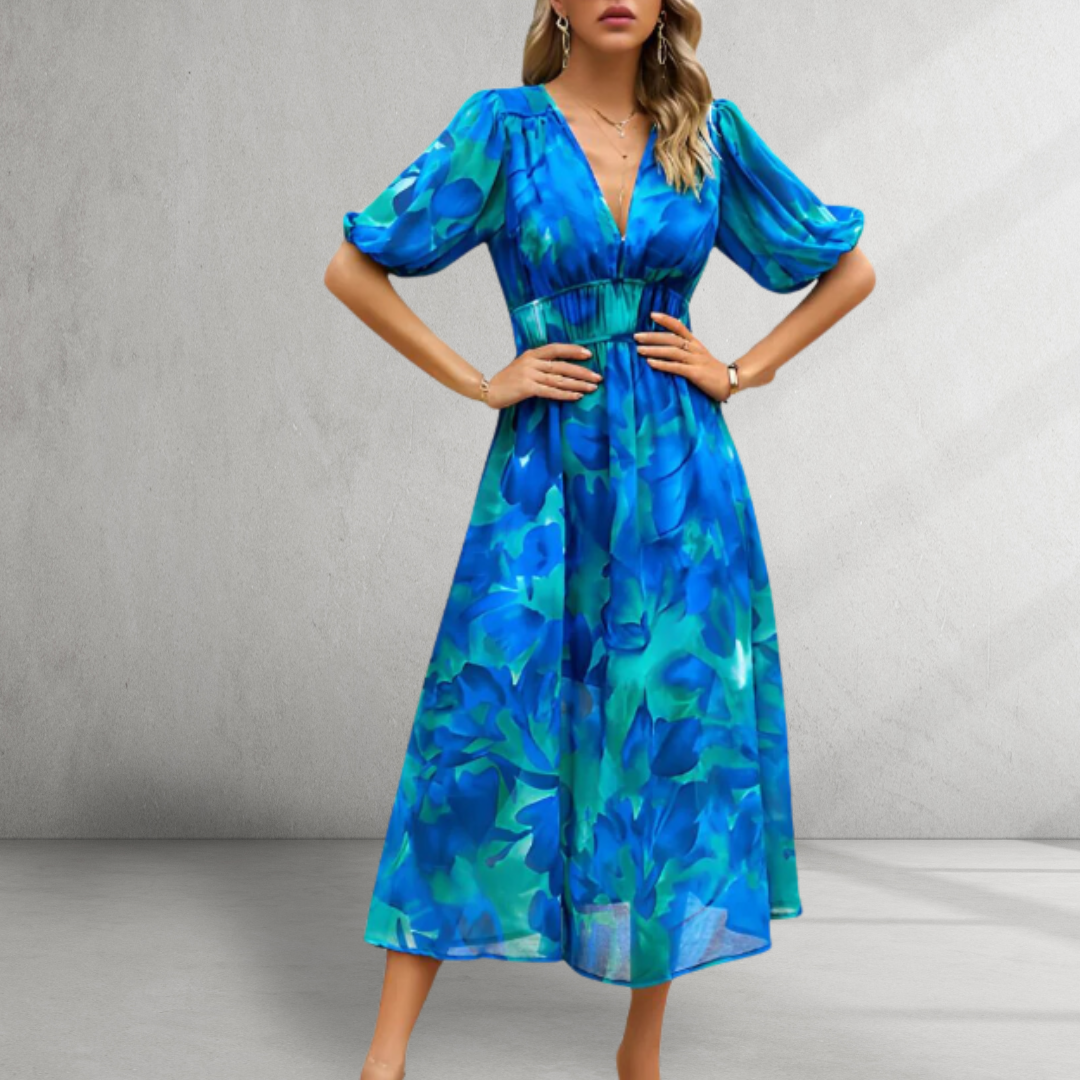 Luvik | Viehättävä puuvillamidikleid