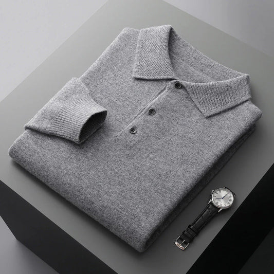 Luvik-Fashion | Long Sleeve Polo Shirt