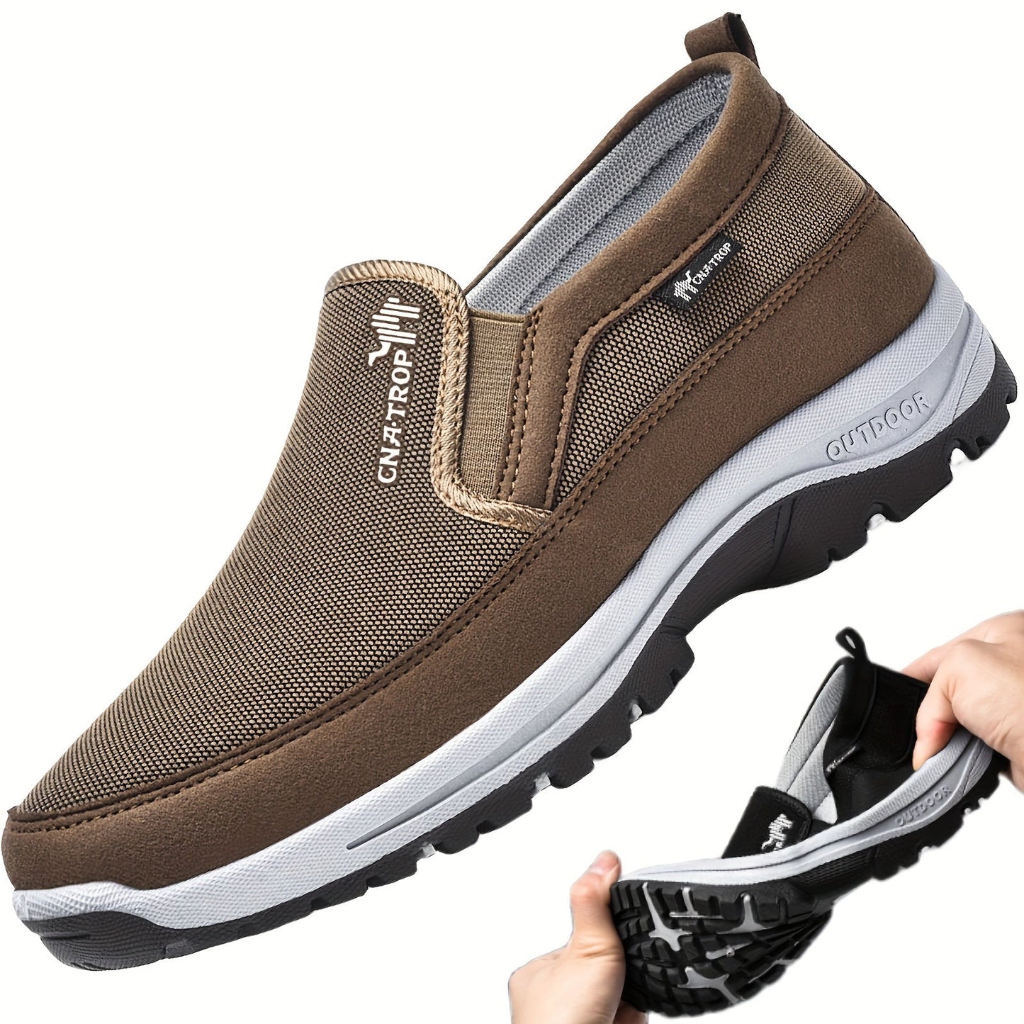 Luvik | Miesten Slip on Sneaker Loafer Hengittävä ja Mukava