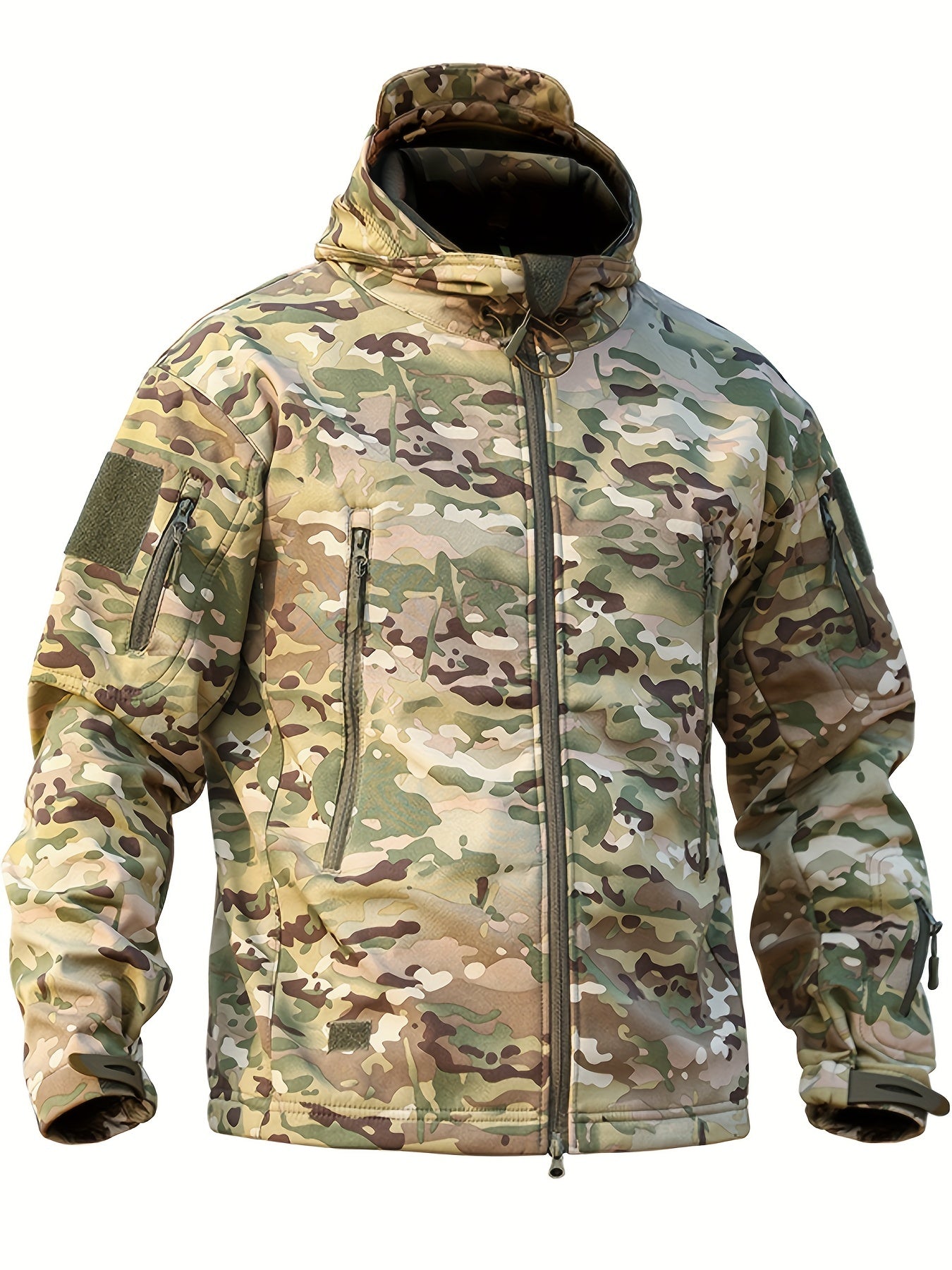 Luvik | Vedenpitävä Miesten Takki Camouflage Kuviolla