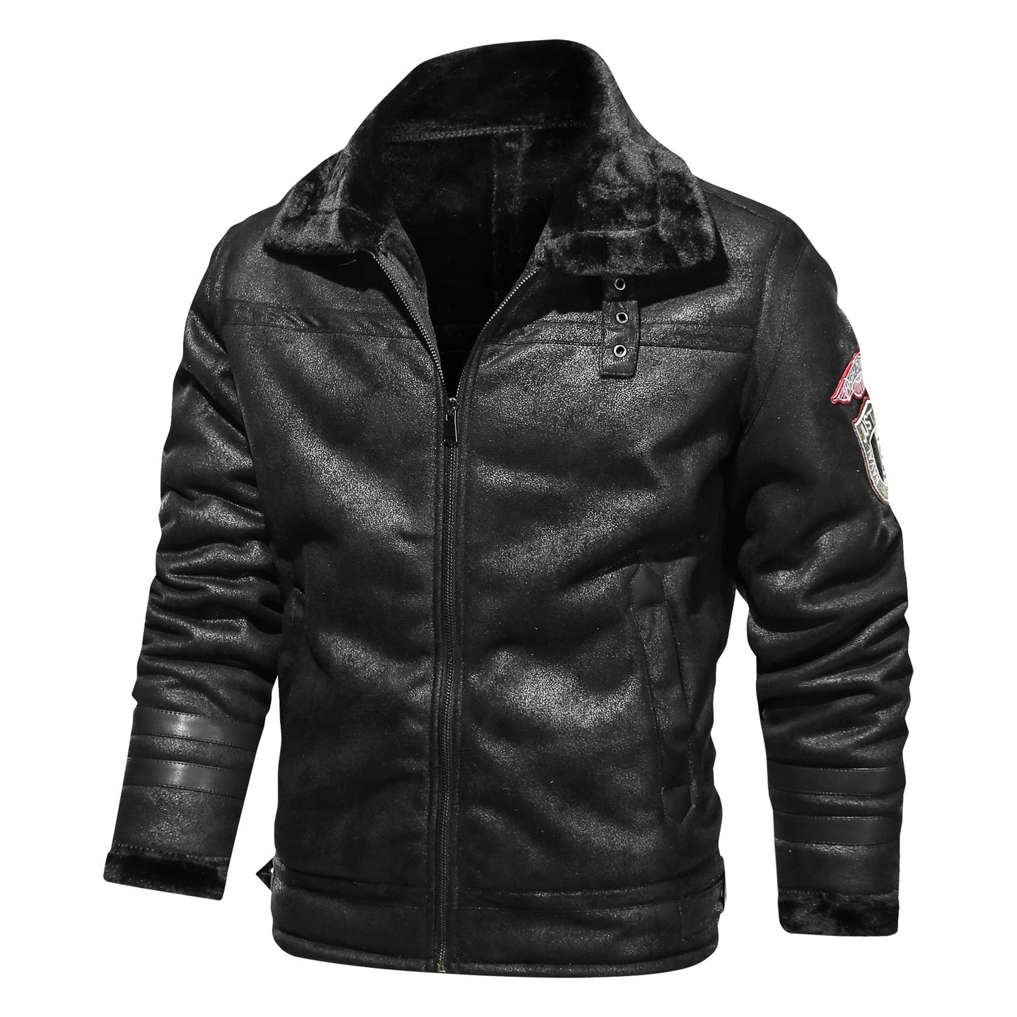 Luvik | Slim Bomber Jacket Made of Real Leather