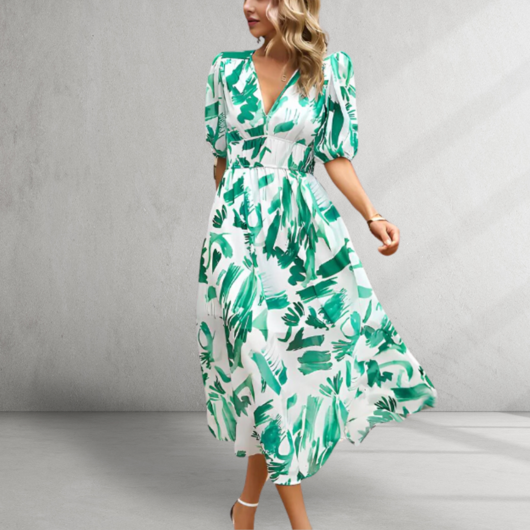 Luvik | Viehättävä puuvillamidikleid