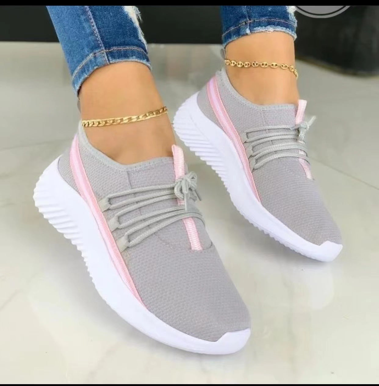 Luvik | Sportliche Streifen Sneaker Für Damen