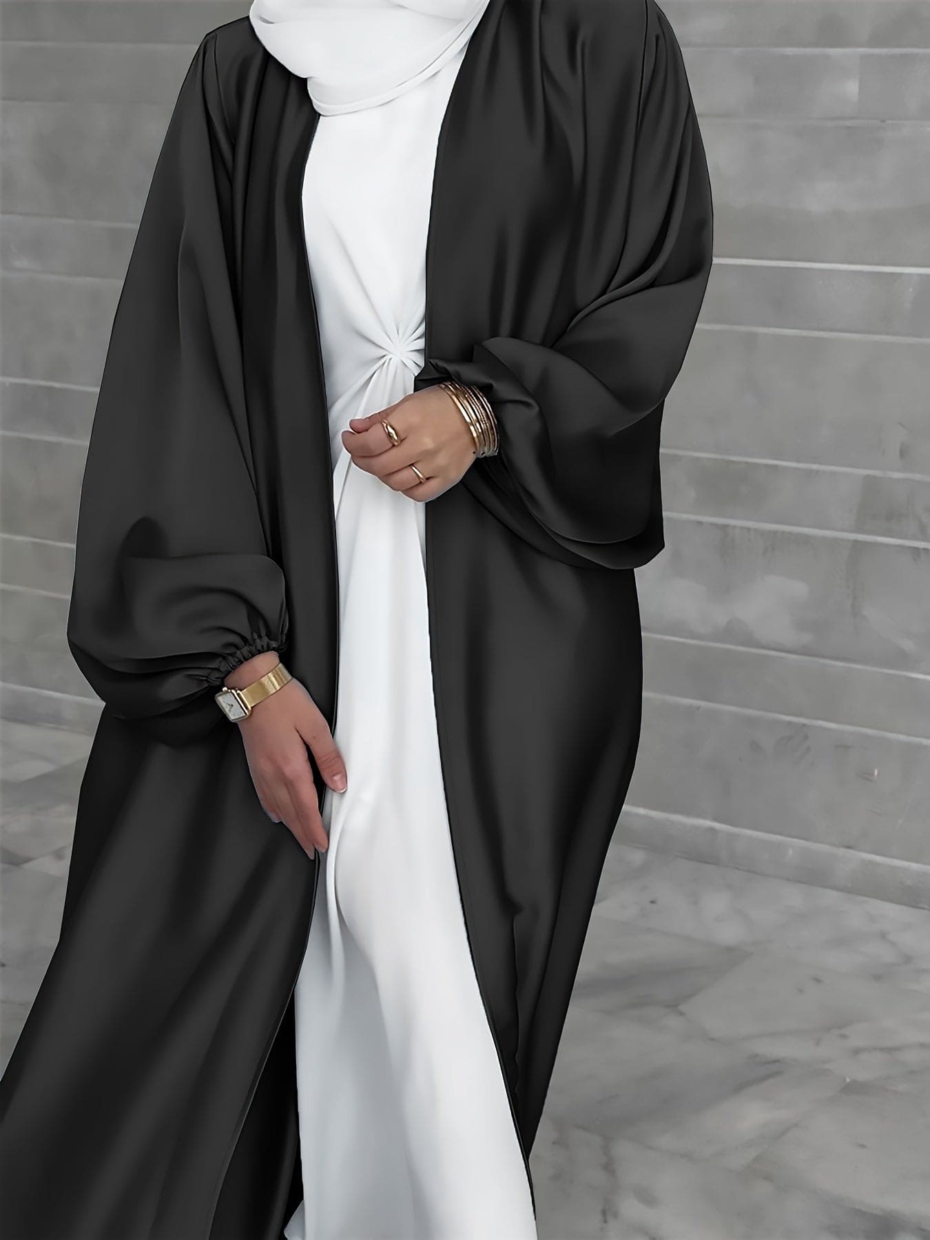 Luvik | Tyylikäs Abaya Mekko Vyöllä