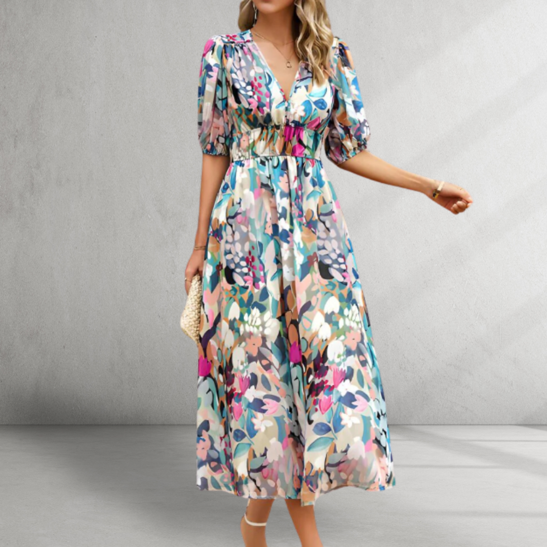 Luvik | Viehättävä puuvillamidikleid