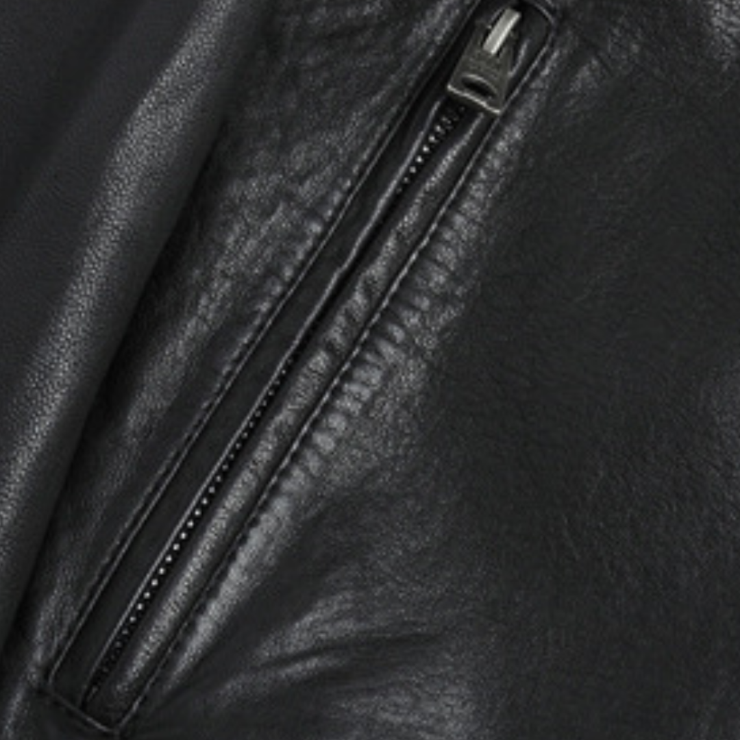 Luvik | Miesten Slim Fit Biker Takki - Moderni