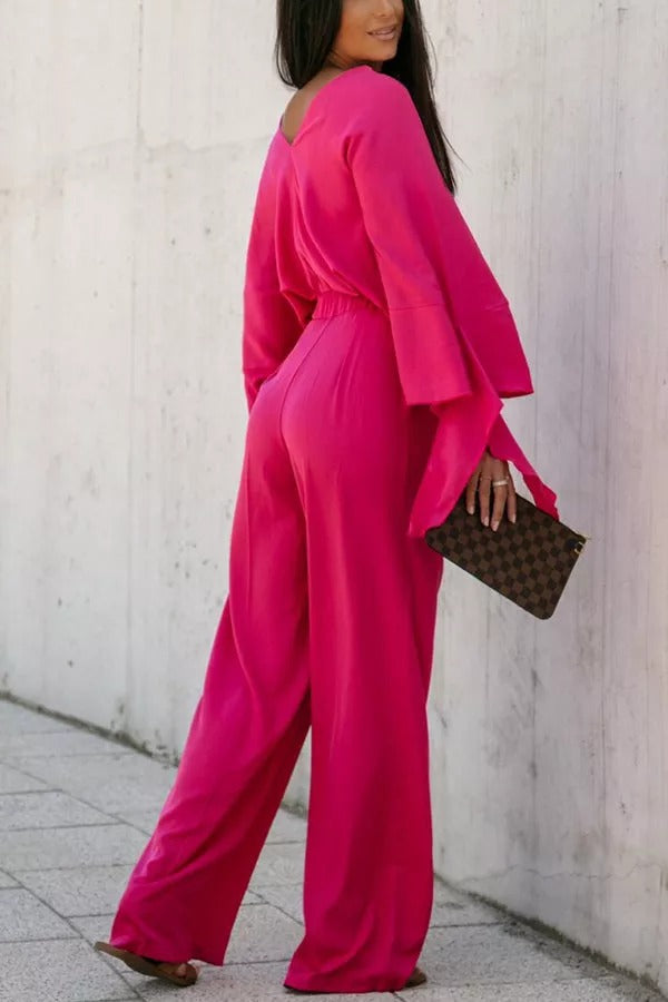 Luvik | Newport Look Kimono Leveät housut Puku