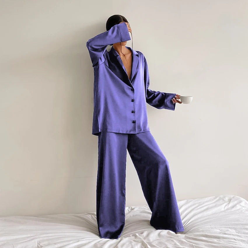 Luvik | Eleganz Ylipitkä Pyjama Setti Belen