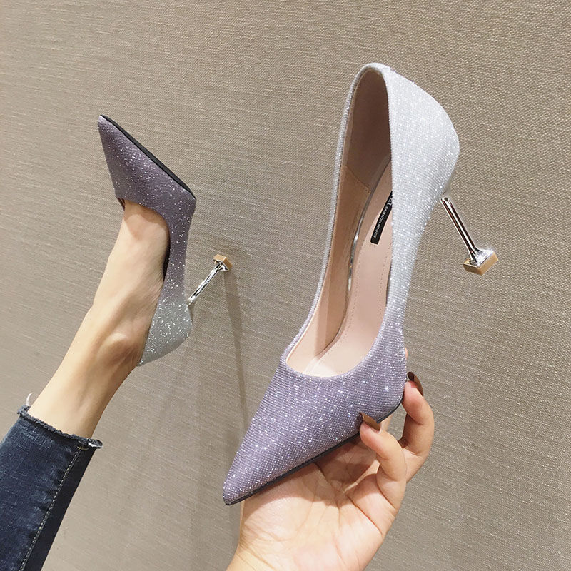 Luvik | Gradient Sexy Französische Stilettos Mit Spitz