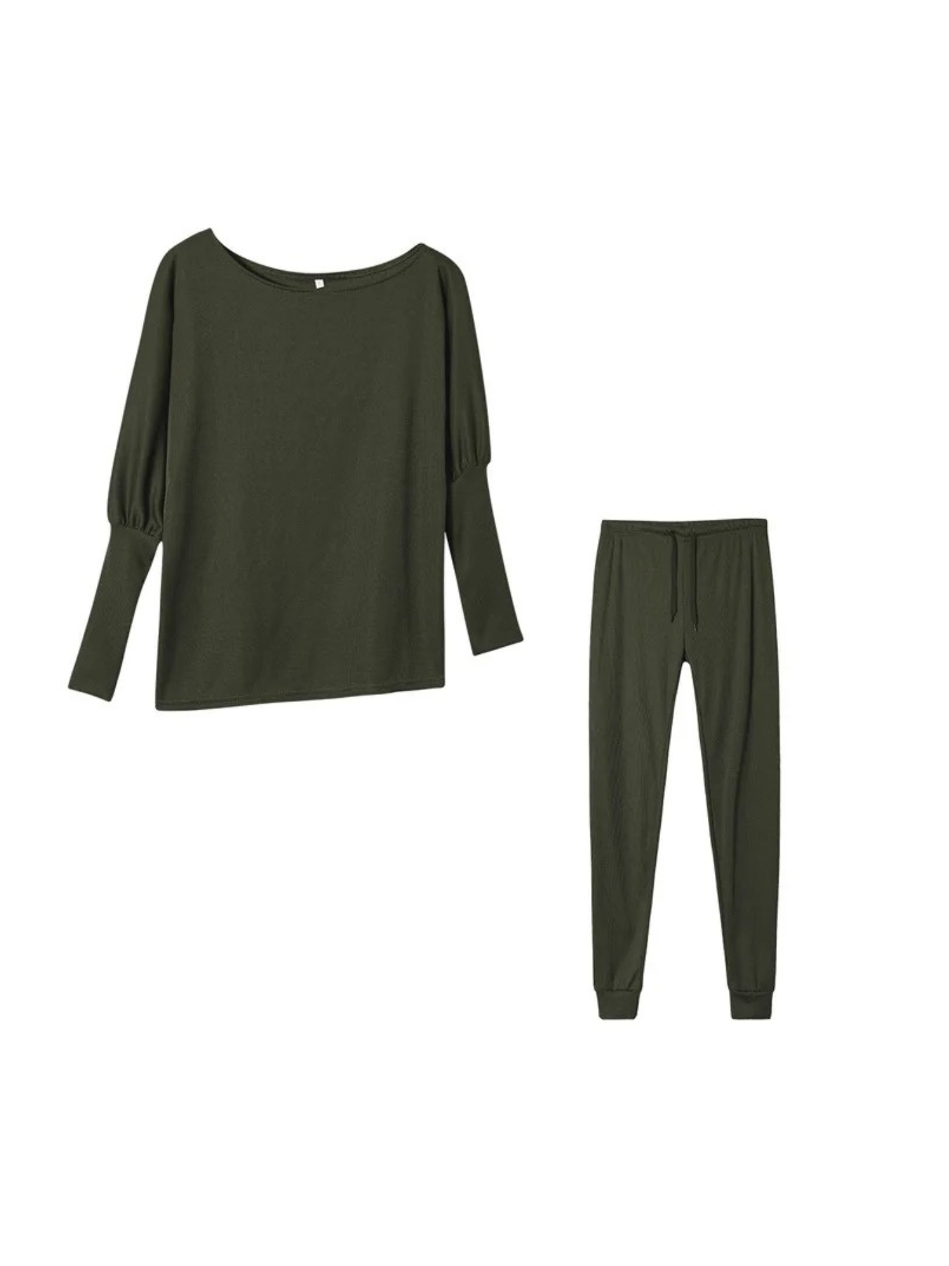 Luvik | Naisten Kotiasu Tyylikäs Off Shoulder Paita Ja Leggings Sarja