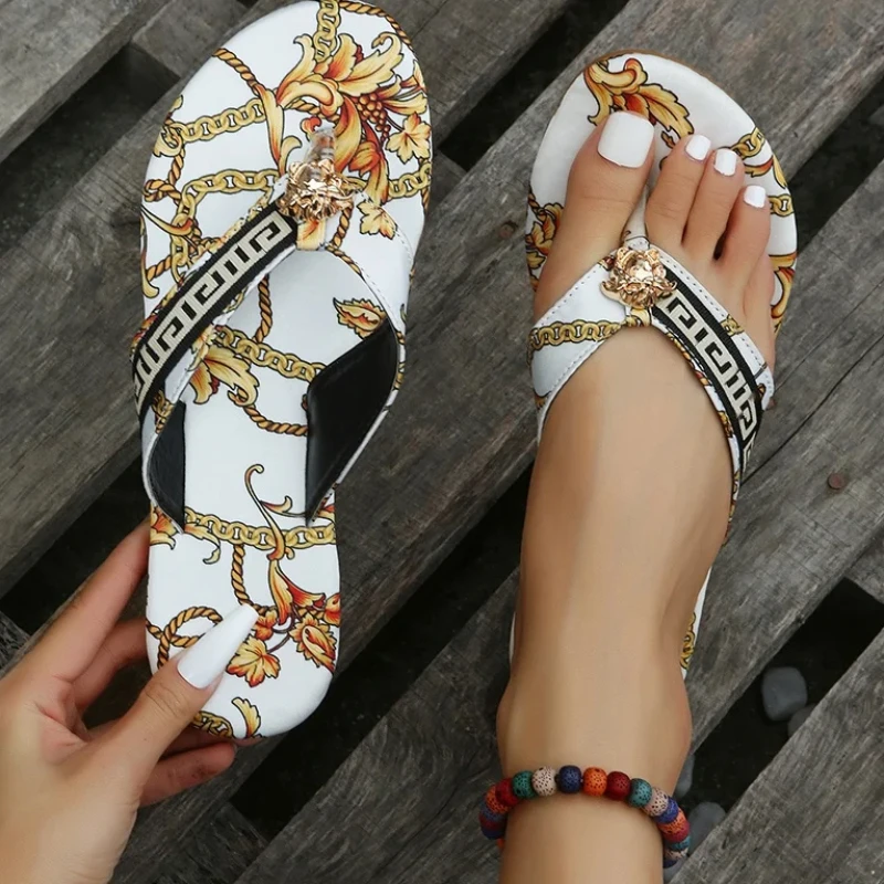 Luvik | Sandalit Sexy Tossut Litteät Flip-Flopit