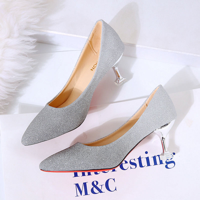 Luvik | Gradient Sexy Französische Stilettos Mit Spitz