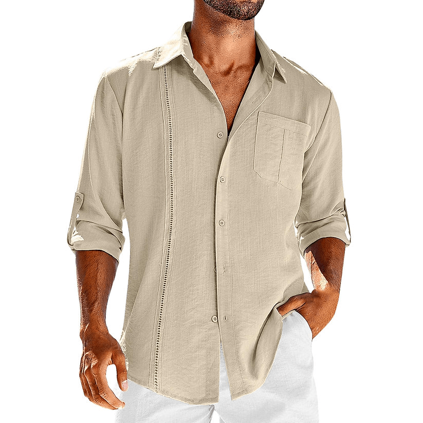 Luvik | Loose Fit Linen Cuba Shirt