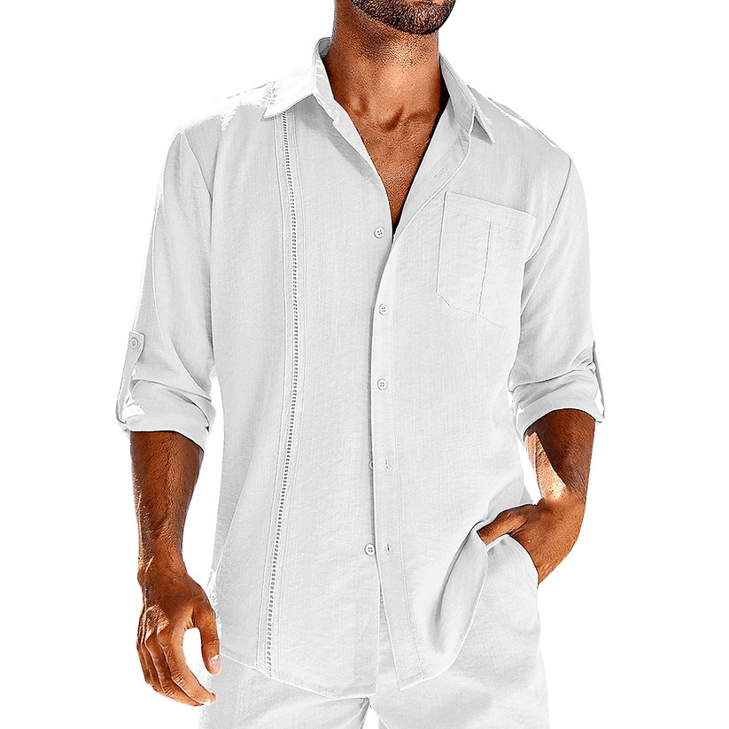 Luvik | Loose Fit Linen Cuba Shirt
