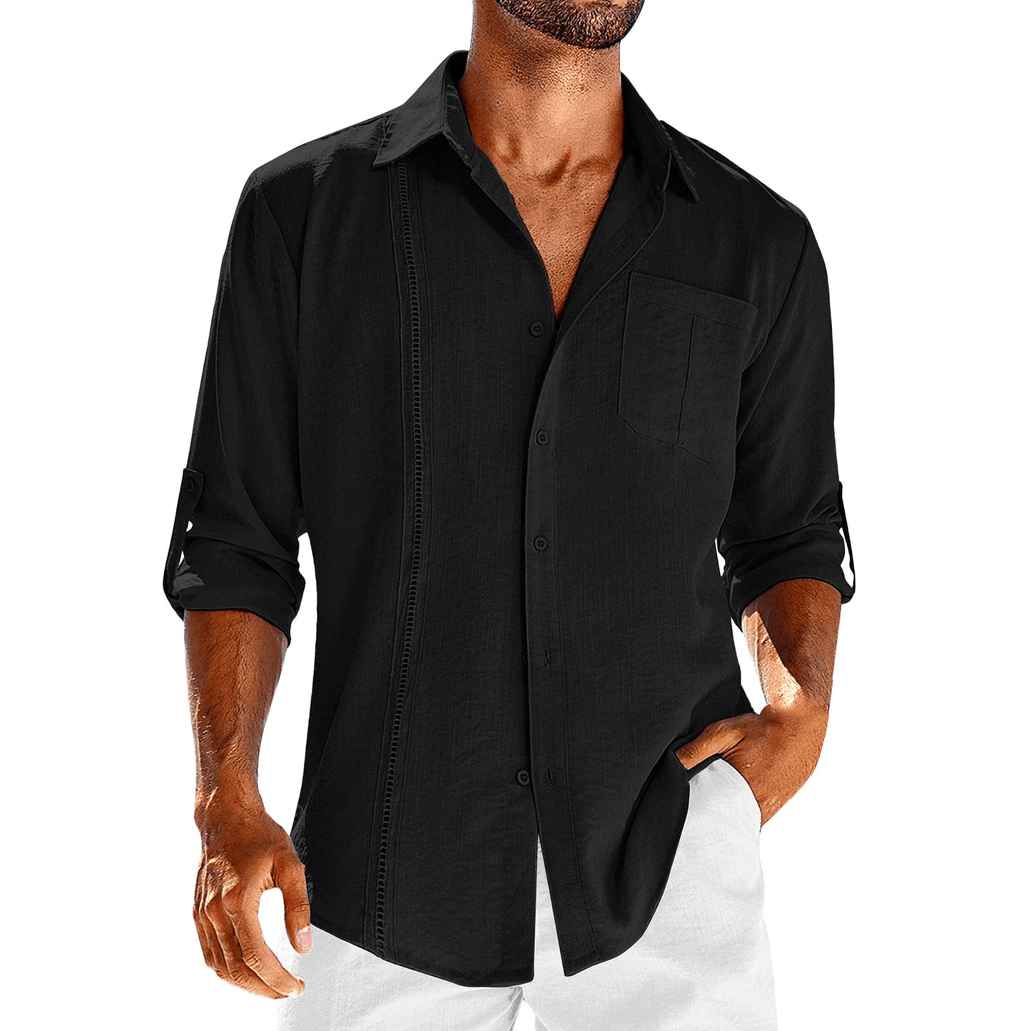 Luvik | Loose Fit Linen Cuba Shirt