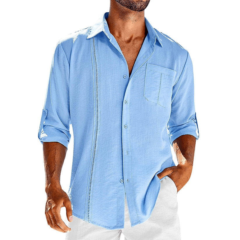 Luvik | Loose Fit Linen Cuba Shirt