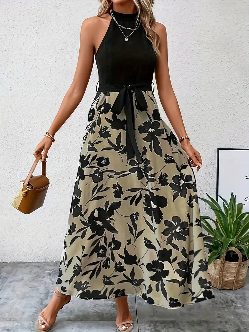 Luvik | Halkeer dresses with collar and floral pattern