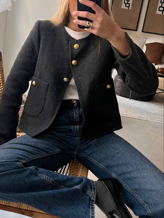 Luvik | Vanha Raha Esteettiset Tweed Takki