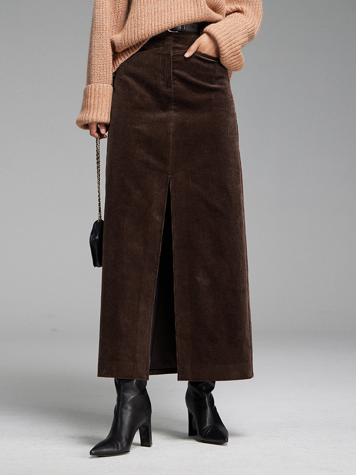 Luvik | Laukku Corduroy Halki Maxi Hame
