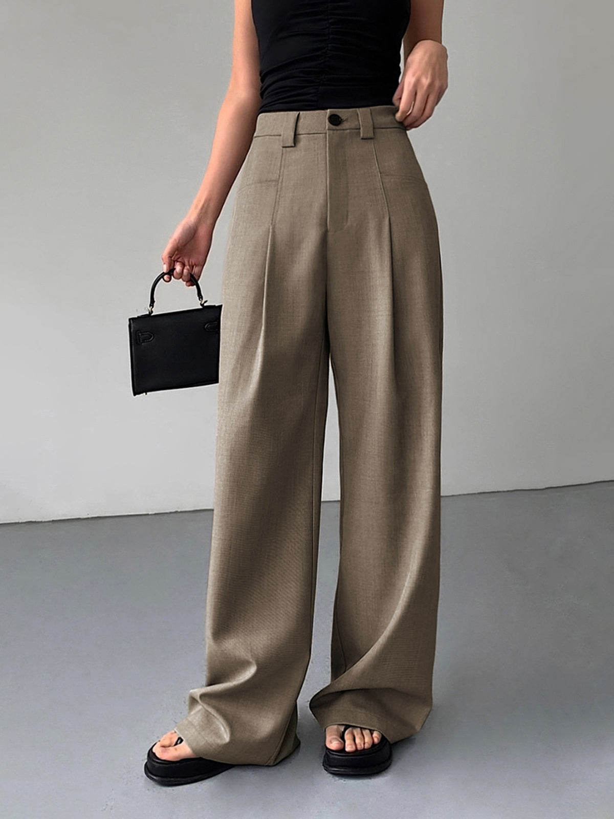 Luvik | Pleated Leg Suit Pants