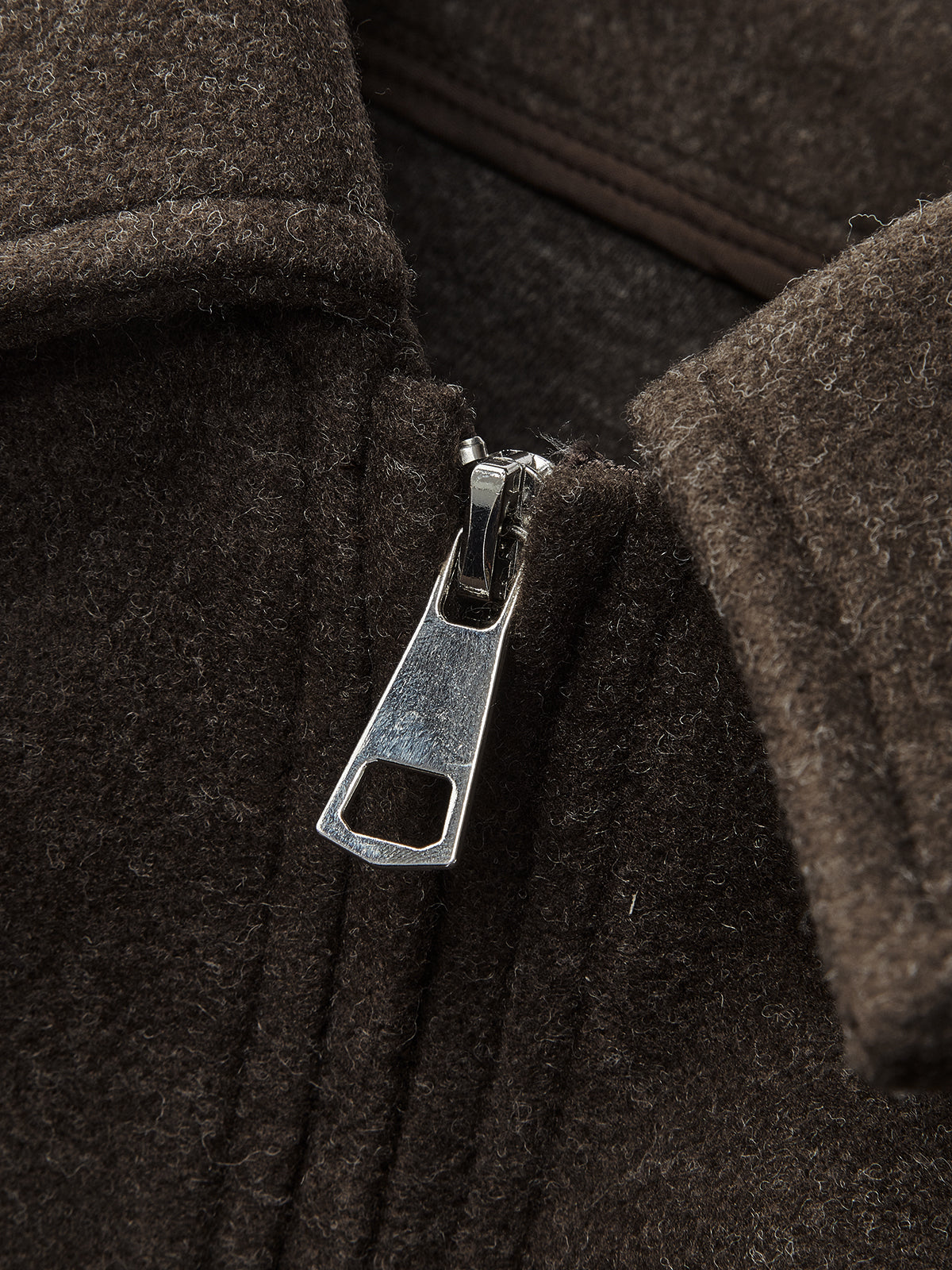 Luvik | Yksinkertainen vetoketju Tweed takki