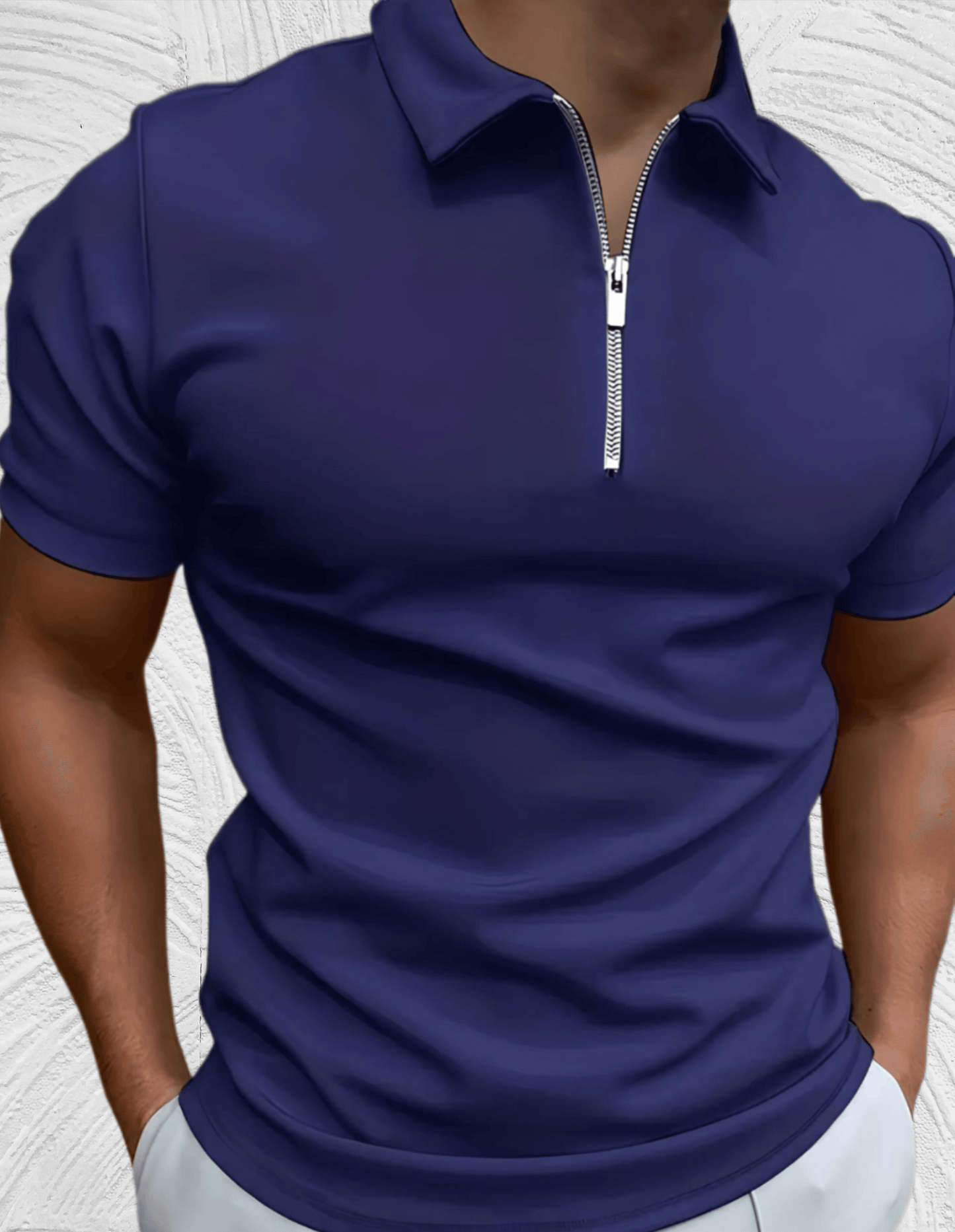 Luvik | Slim fit pike shirt for men with zipper