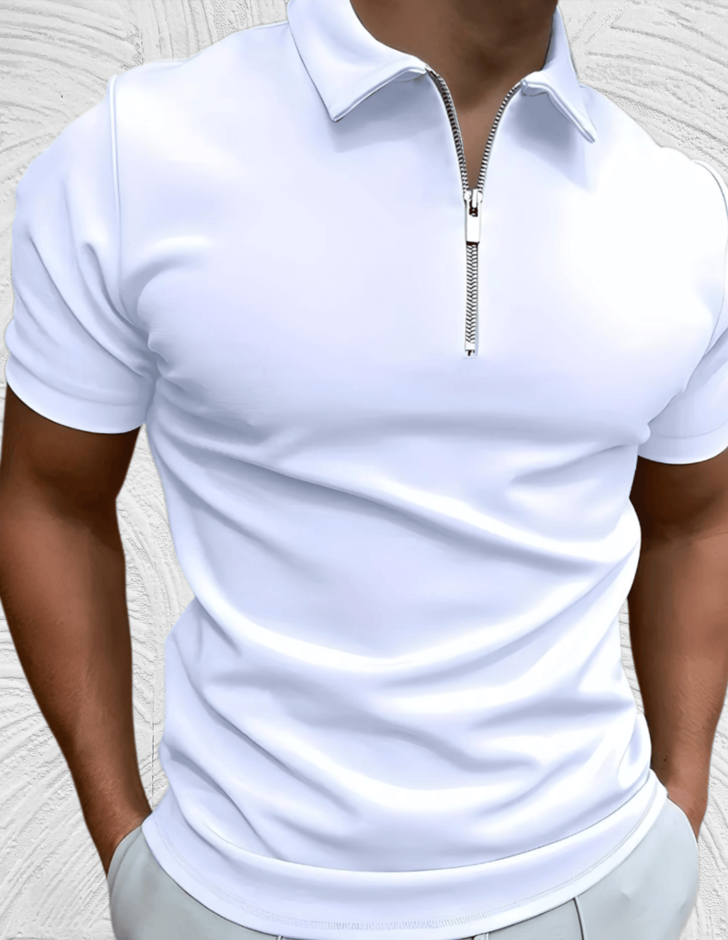 Luvik | Slim fit pike shirt for men with zipper