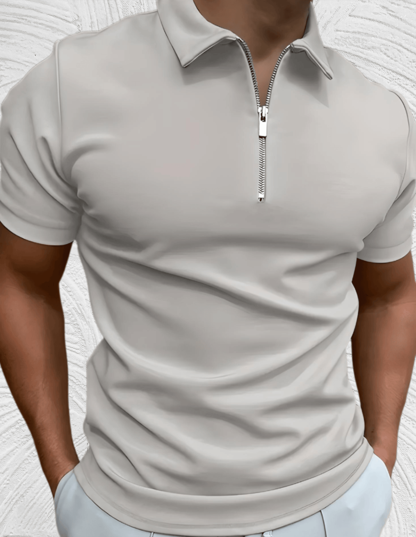 Luvik | Slim fit pike shirt for men with zipper