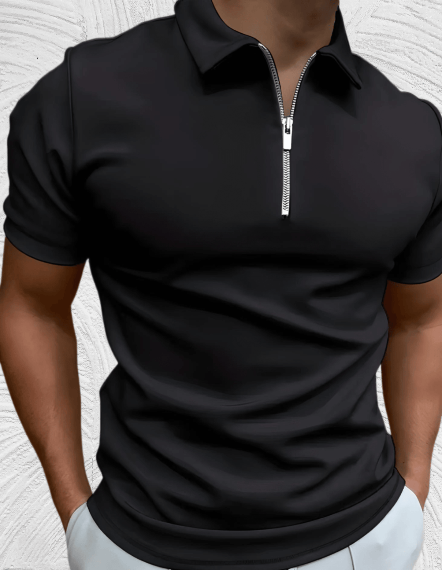 Luvik | Slim fit pike shirt for men with zipper