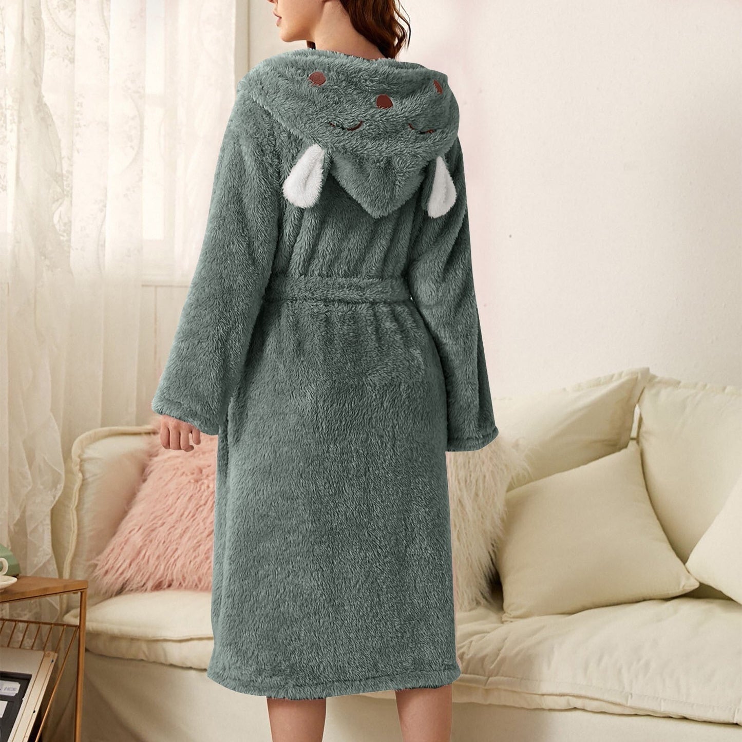 Luvik | Huppari Fleece Aamutakki Naisille Aamutakki
