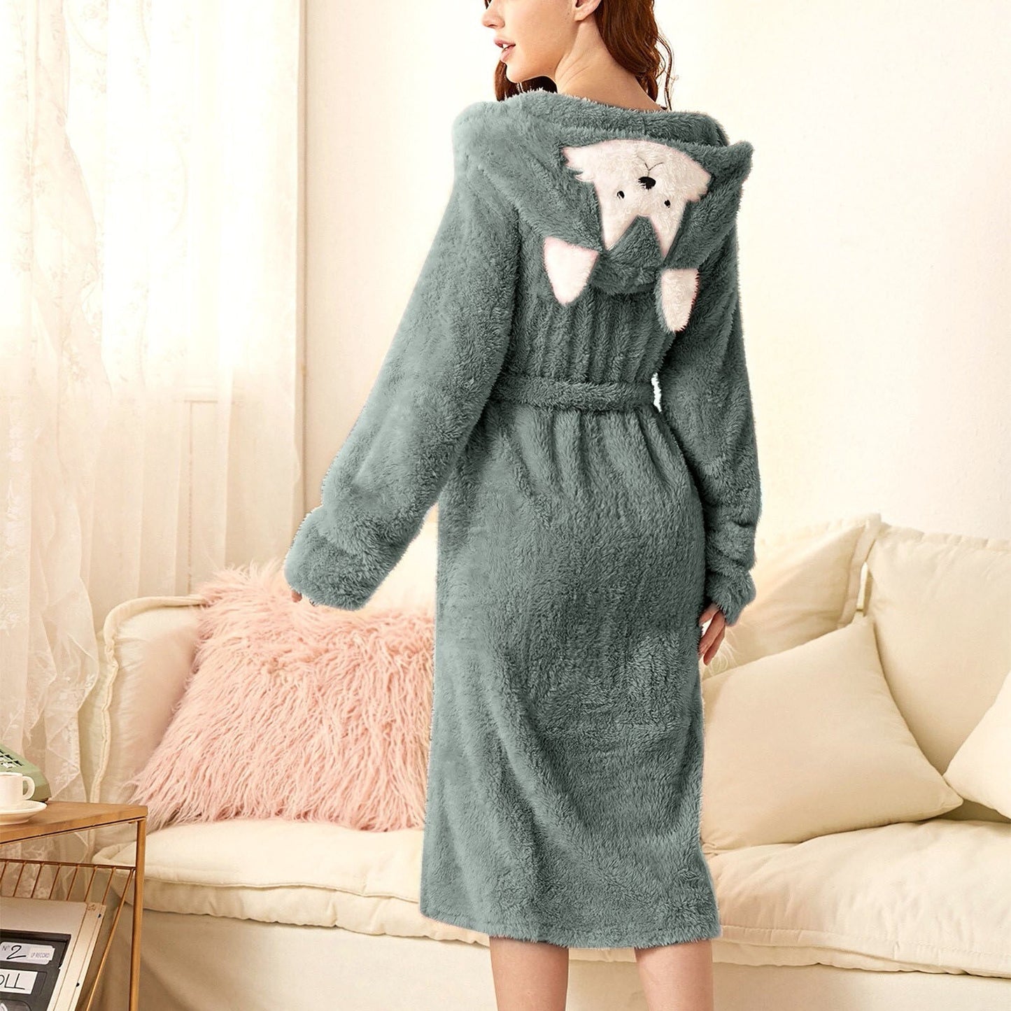 Luvik | Huppari Fleece Aamutakki Naisille Aamutakki