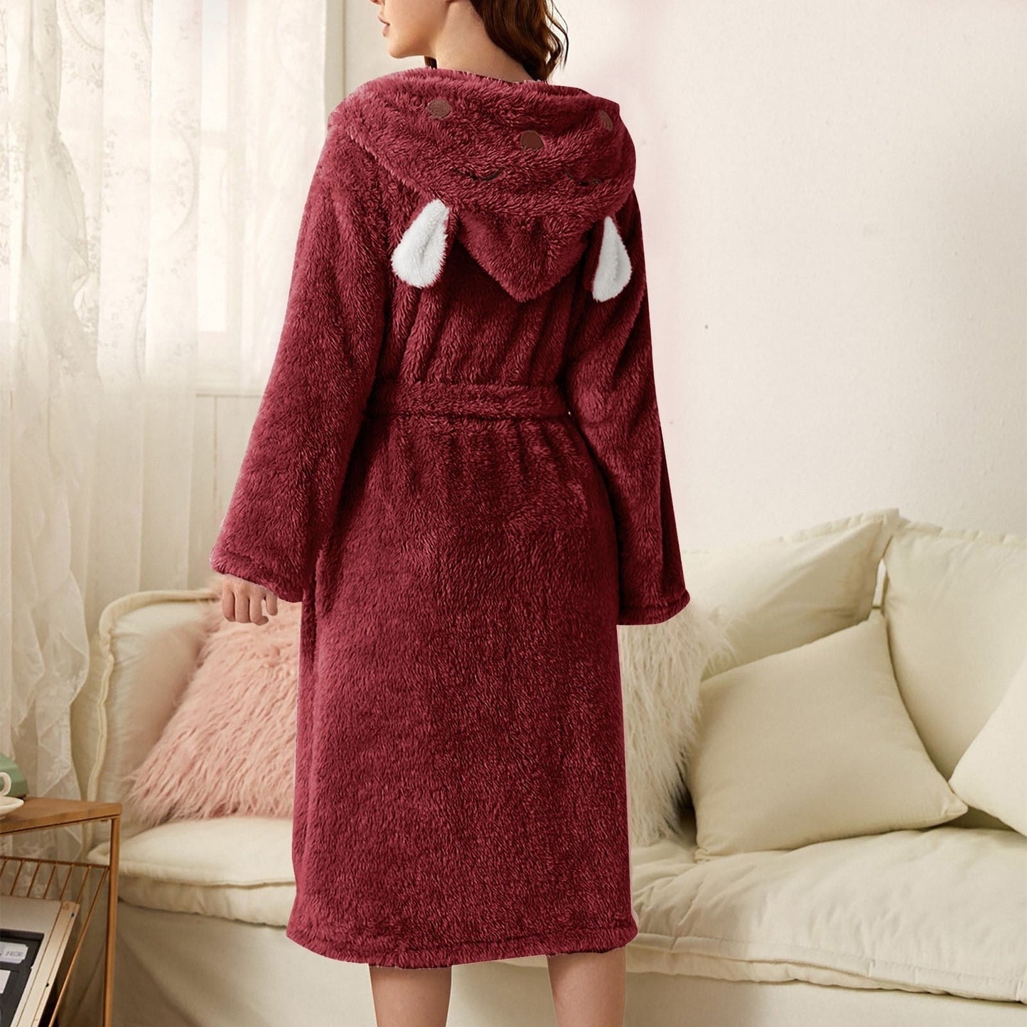 Luvik | Huppari Fleece Aamutakki Naisille Aamutakki
