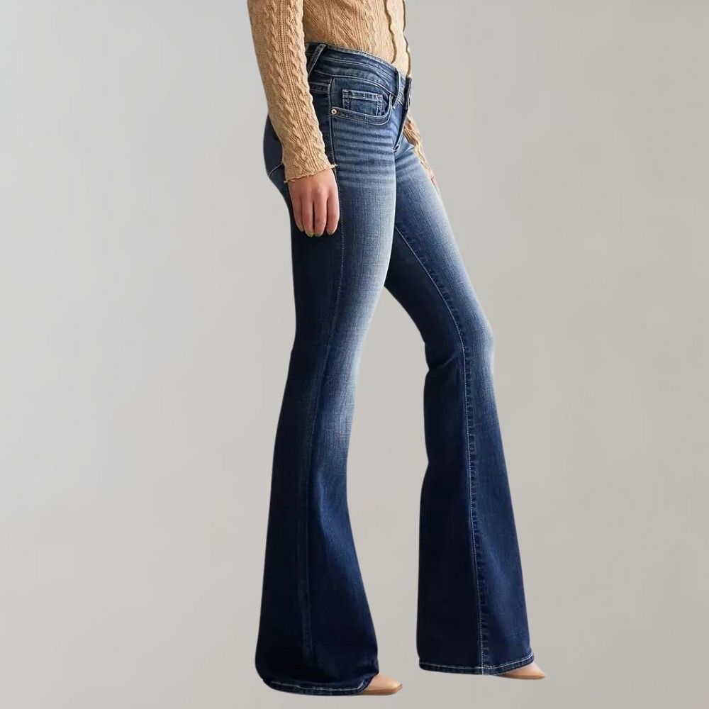 Luvik | Elegant Flare Jeans for Naiset