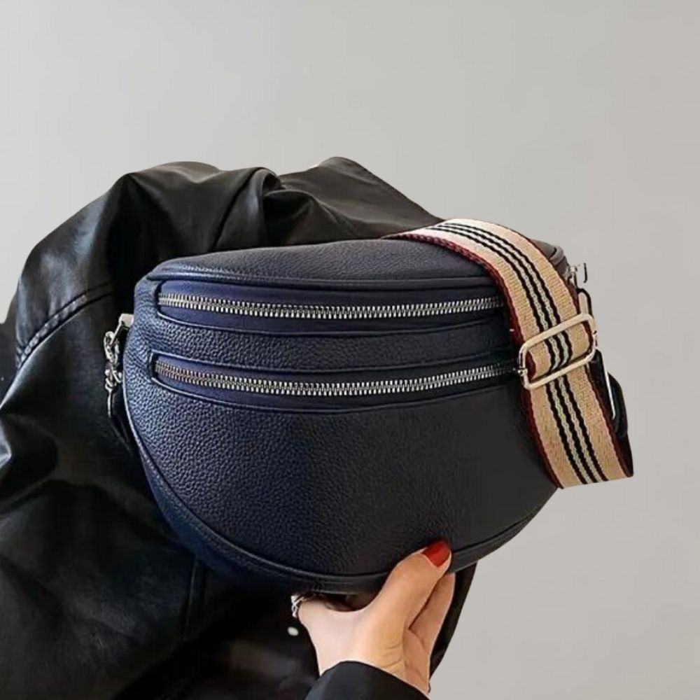Luvik | Tyylikäs Multi-Zip Nahkalaukku Naisille