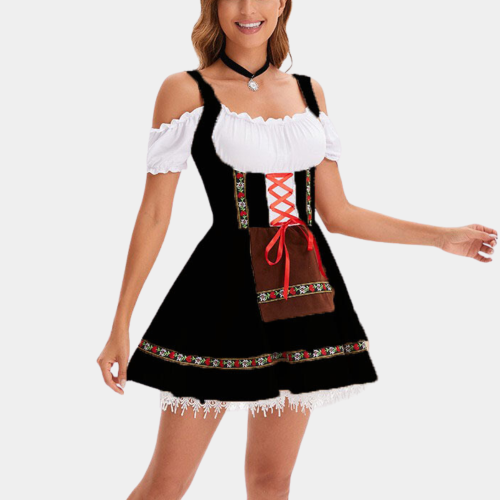 Luvik | Ajaton Cold Shoulder Oktoberfest Mekko naisille