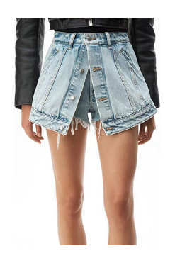 Luvik | Denim feikki mini hame