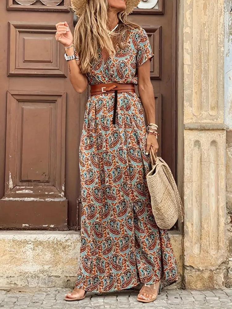 Luvik | Maxi Mekko Painettu Boho Mekko Kesäksi