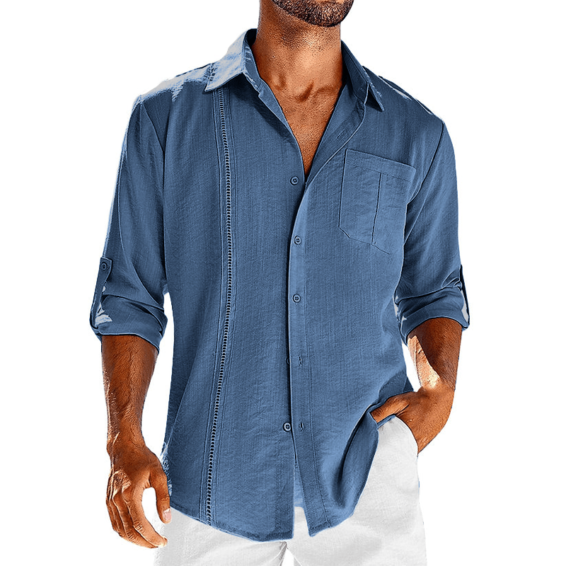 Luvik | Loose Fit Linen Cuba Shirt
