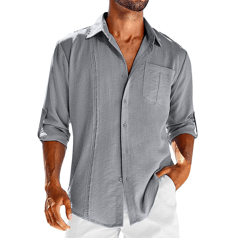 Luvik | Loose Fit Linen Cuba Shirt
