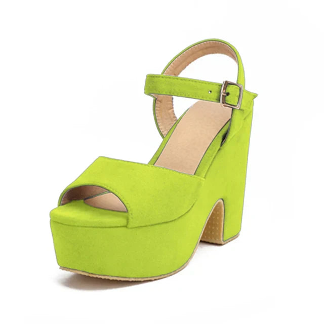 Luvik | Trendy sandals with a thick heel
