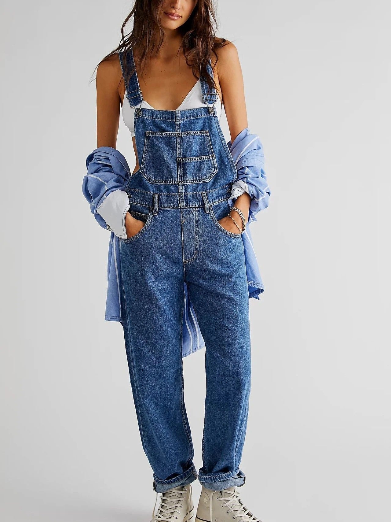 Luvik | Overall LOOSE Fit Hihaton Haalarimekko Naisille