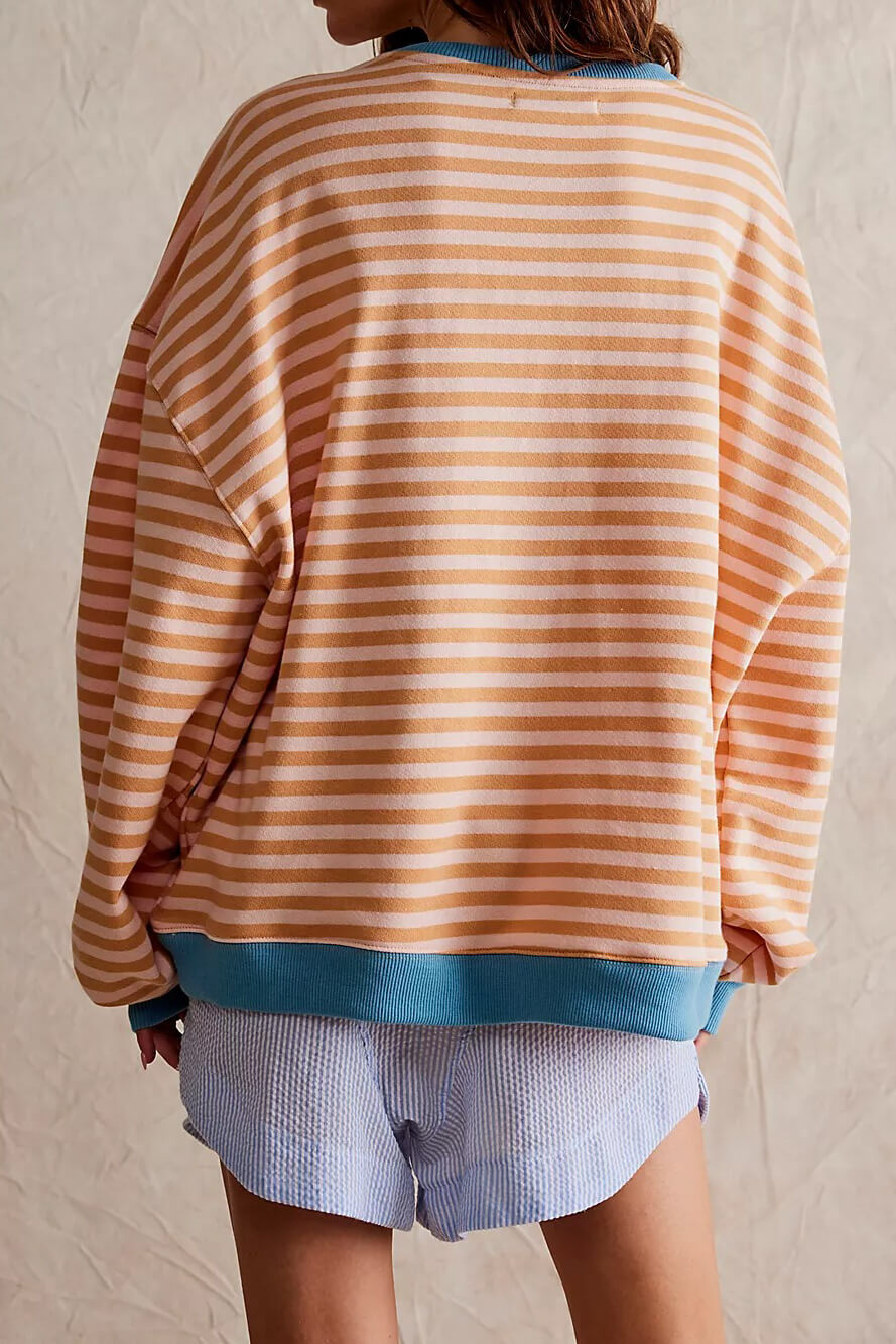 Luvik | Stylischer Klassischer Gestreifter Rollkragenpullover